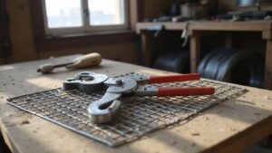 cutting hardware cloth effectively